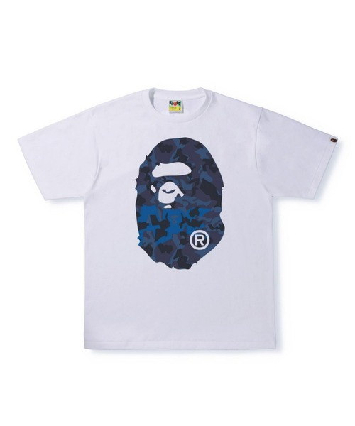 A BATHING APE(アベイシングエイプ)の「SAND CAMO BIG APE HEAD TEE M(Tシャツ/カットソー・メンズ・ブラック系その他/ホワイト×ネイビー/ブラック×ブルー/ホワイト系その他2・LARGE/SMALL/X-LARGE/XX-LARGE/XXX-LARGE/MEDIUM)」の1枚目の写真