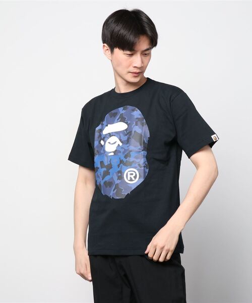 A BATHING APE(アベイシングエイプ)の「SAND CAMO BIG APE HEAD TEE M(Tシャツ/カットソー・メンズ・ブラック系その他/ホワイト×ネイビー/ブラック×ブルー/ホワイト系その他2・LARGE/SMALL/X-LARGE/XX-LARGE/XXX-LARGE/MEDIUM)」の12枚目の写真