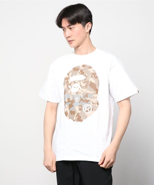 A BATHING APE(アベイシングエイプ)の「SAND CAMO BIG APE HEAD TEE M(Tシャツ/カットソー・メンズ・ブラック系その他/ホワイト×ネイビー/ブラック×ブルー/ホワイト系その他2・LARGE/SMALL/X-LARGE/XX-LARGE/XXX-LARGE/MEDIUM)」の16枚目の写真