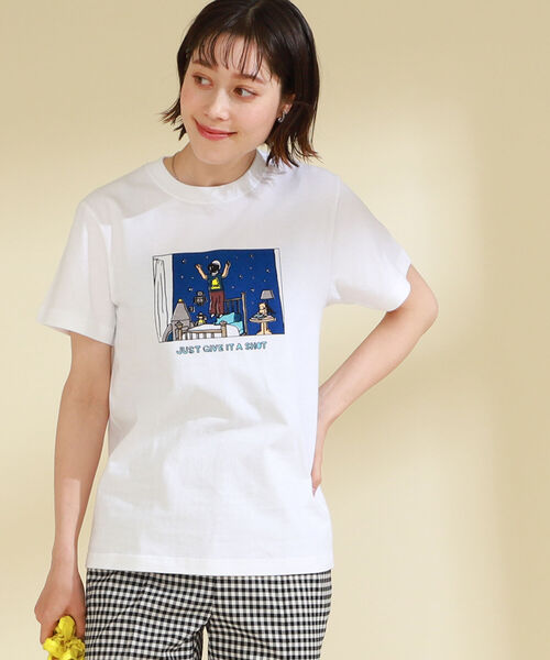 Ray BEAMS（レイビームス）の「NAIJEL GRAPH × Ray BEAMS / 別注 FlyToSpace Tシャツ（Tシャツ/カットソー・レディース・ホワイト・ONE SIZE）」の2枚目の写真
