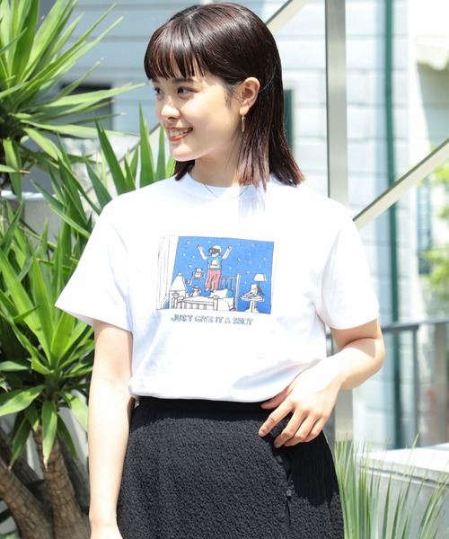 Ray BEAMS（レイビームス）の「NAIJEL GRAPH × Ray BEAMS / 別注 FlyToSpace Tシャツ（Tシャツ/カットソー・レディース・ホワイト・ONE SIZE）」の19枚目の写真
