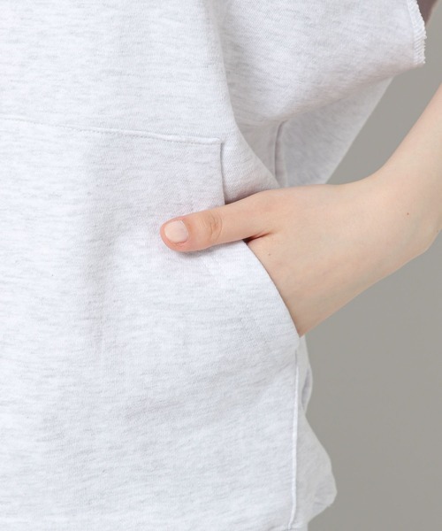 WONDER VISITOR（ワンダービジター）の「WONDER VISITOR／Classicノースリーブプルオーバー 2276912（ベスト・レディース・ライトグレー/ネイビー・FREE）」の18枚目の写真