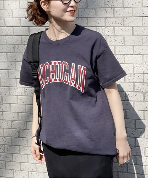 Sloppy Supply（スラッピーサプライ）の「【SLOPPY/ スラッピー】NEO VINTAGE MICHIGAN（Tシャツ/カットソー・レディース・ホワイト/ネイビー/カーキ・MEDIUM）」の21枚目の写真