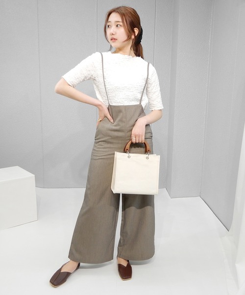 minia（ミニア）の「GDピースVカット切り替えパンプス　◇（パンプス・レディース・アイボリー/ブラック/ブラウン・S/M/L/LL）」の17枚目の写真