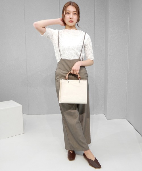 minia（ミニア）の「GDピースVカット切り替えパンプス　◇（パンプス・レディース・アイボリー/ブラック/ブラウン・S/M/L/LL）」の19枚目の写真