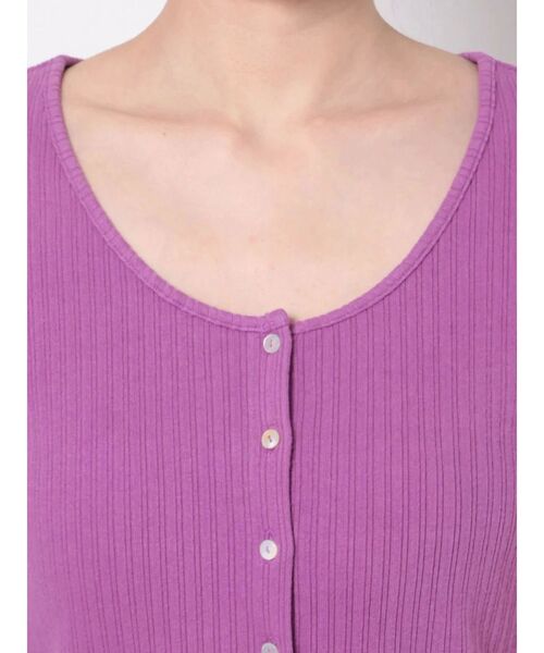 EVRIS（エヴリス）の「フロントボタンミニワンピース（ワンピース・レディース・パープル/ブラック/グリーン・FREE）」の15枚目の写真