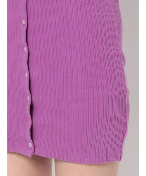 EVRIS（エヴリス）の「フロントボタンミニワンピース（ワンピース・レディース・パープル/ブラック/グリーン・FREE）」の17枚目の写真