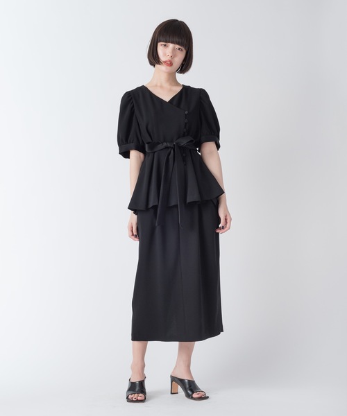 La SRIC（ラスリック）の「La SRIC / クラシックドレスブラウス【セットアップ可】（シャツ/ブラウス・レディース・ブラック/ブルー・38）」の10枚目の写真