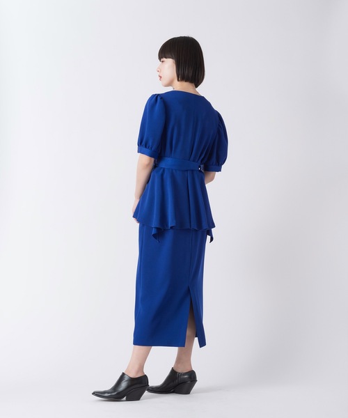 La SRIC（ラスリック）の「La SRIC / クラシックドレスブラウス【セットアップ可】（シャツ/ブラウス・レディース・ブラック/ブルー・38）」の6枚目の写真