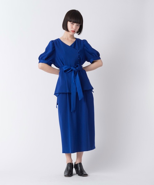 La SRIC（ラスリック）の「La SRIC / クラシックドレスブラウス【セットアップ可】（シャツ/ブラウス・レディース・ブラック/ブルー・38）」の22枚目の写真