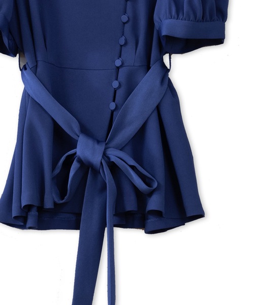 La SRIC（ラスリック）の「La SRIC / クラシックドレスブラウス【セットアップ可】（シャツ/ブラウス・レディース・ブラック/ブルー・38）」の8枚目の写真