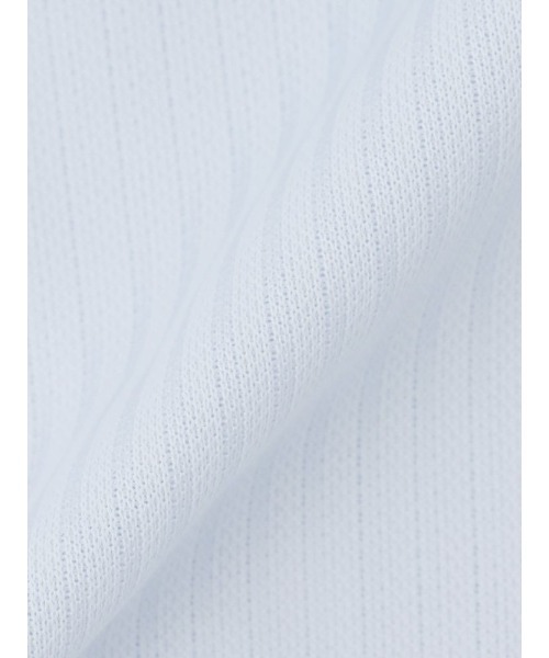 Perfect Suit FActory(パーフェクトスーツファクトリー)の「【完全ノーアイロン】半袖アイシャツ ピケ ホワイト/サックス/ラベンダー(ビジネスシャツ・メンズ・ラベンダー/ホワイト/サックスブルー・M/LL/S/L)」の9枚目の写真