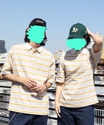 レトロボーダーポロシャツ