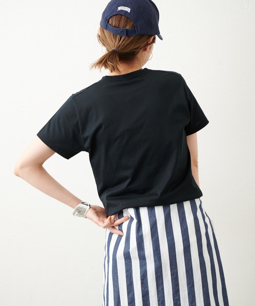 FRAMeWORK(フレームワーク)の「【GICIPI/ジチピ】MARMO Tシャツ(Tシャツ/カットソー・レディース・ブラック/ベージュ/ホワイト・FREE)」の7枚目の写真