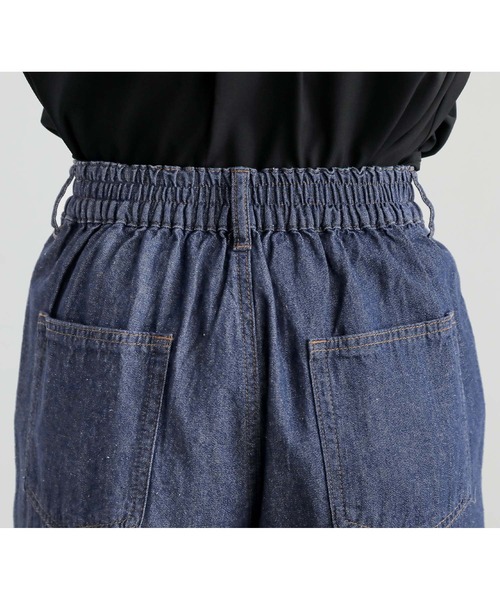 n'OrLABEL(ノアールレーベル)の「『ストレートワイドデニムパンツ』(デニムパンツ・レディース・インディゴブルー/ブルー・1/2)」の20枚目の写真