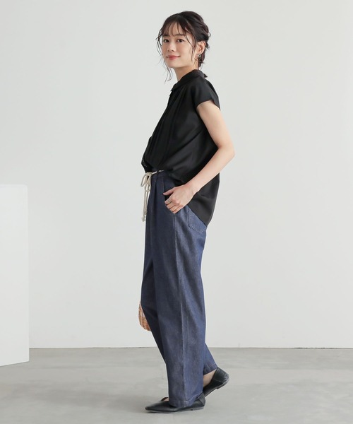 n'OrLABEL(ノアールレーベル)の「『ストレートワイドデニムパンツ』(デニムパンツ・レディース・インディゴブルー/ブルー・1/2)」の16枚目の写真