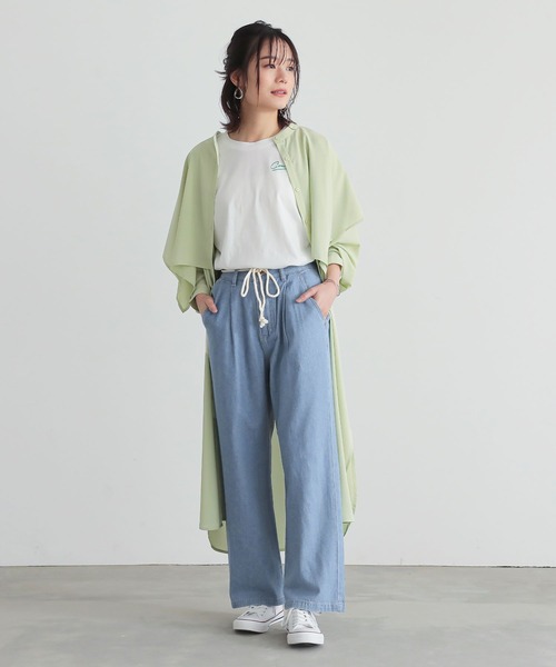 n'OrLABEL(ノアールレーベル)の「『ストレートワイドデニムパンツ』(デニムパンツ・レディース・インディゴブルー/ブルー・1/2)」の22枚目の写真