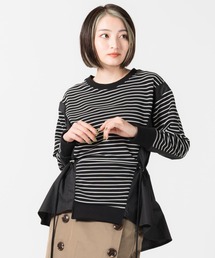 Border layered CS / ボーダーレイヤードカットソー