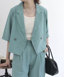 fredy emue | シワ加工 ショートジャケット(テーラードジャケット)