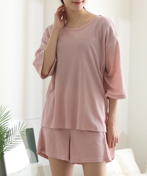 ワッフルショートパンツ上下セット