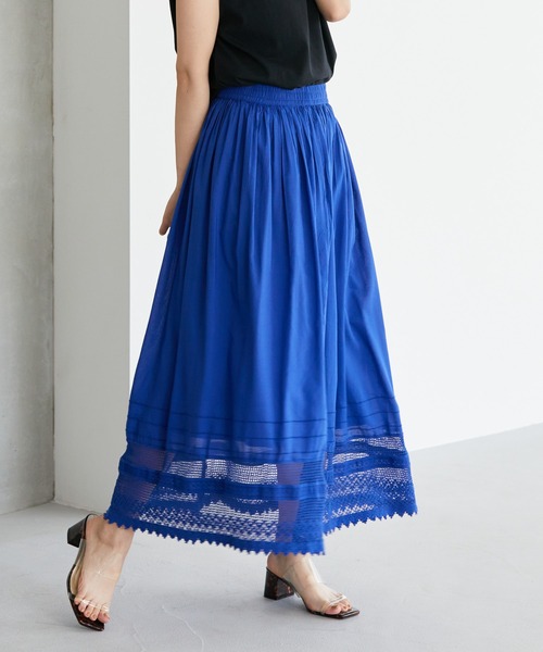 AMERICAN HOLIC(アメリカンホリック)の「レーススカート(スカート・レディース・ブラック/ブルー・M/L)」の2枚目の写真