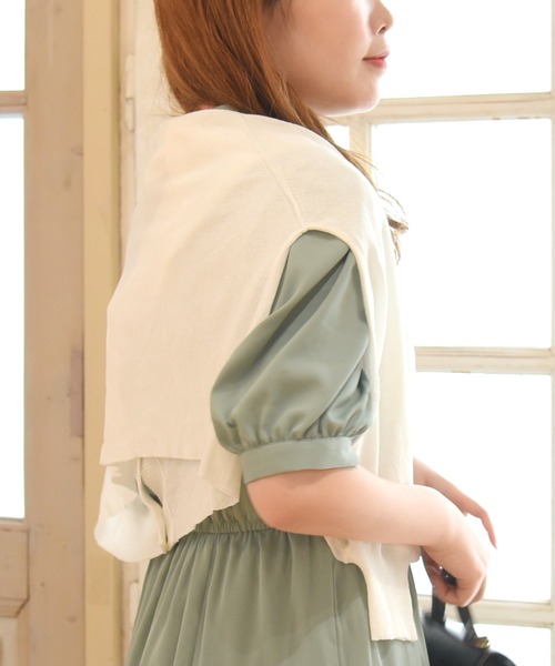 sango(sango)の「ジョーゼット無地マーメイドワンピース(ワンピース・レディース・ミント/ブルー/ピンク・FREE)」の16枚目の写真