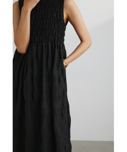 STYLEMIXER（スタイルミキサー）の「シャーリングワッシャーワンピース（ワンピース・レディース・ブラック/ライトグリーン/ライトベージュ・SMALL/MEDIUM）」の9枚目の写真