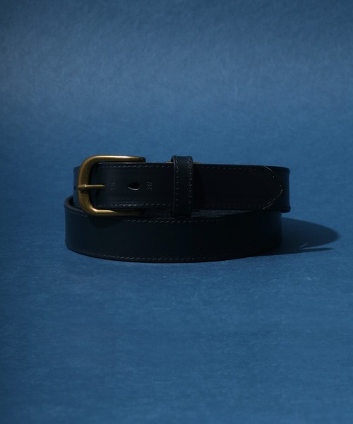 ANPAS（アンパス）の「Same Color Stitch Real Leather Belt/サイドステッチ レザーベルト（ベルト・メンズ・ブラック/ダークブラウン/ネイビー/レッド/キャメル・FREE）」の6枚目の写真