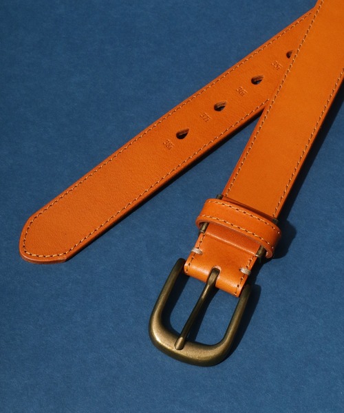 ANPAS（アンパス）の「Same Color Stitch Real Leather Belt/サイドステッチ レザーベルト（ベルト・メンズ・ブラック/ダークブラウン/ネイビー/レッド/キャメル・FREE）」の8枚目の写真