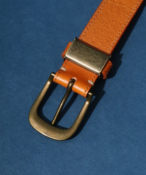 ANPAS（アンパス）の「Same Color Stitch Real Leather Belt/サイドステッチ レザーベルト（ベルト・メンズ・ブラック/ダークブラウン/ネイビー/レッド/キャメル・FREE）」の11枚目の写真