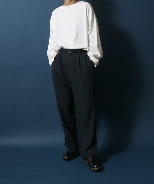 ANPAS（アンパス）の「Same Color Stitch Real Leather Belt/サイドステッチ レザーベルト（ベルト・メンズ・ブラック/ダークブラウン/ネイビー/レッド/キャメル・FREE）」の15枚目の写真