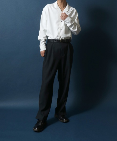 ANPAS（アンパス）の「Same Color Stitch Real Leather Belt/サイドステッチ レザーベルト（ベルト・メンズ・ブラック/ダークブラウン/ネイビー/レッド/キャメル・FREE）」の14枚目の写真