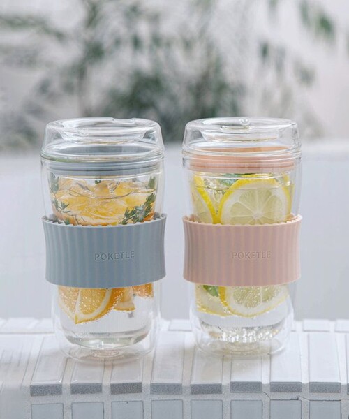 FREAK'S STORE（フリークスストア）の「POKETLE/ポケトル VIDRO 330（グラス/マグカップ/タンブラー・レディース・グレー/ピンク/ナチュラル/オフホワイト・ONE SIZE）」の3枚目の写真