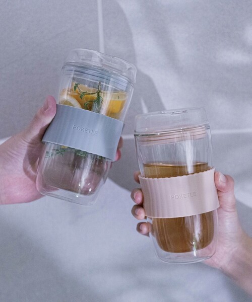 FREAK'S STORE（フリークスストア）の「POKETLE/ポケトル VIDRO 330（グラス/マグカップ/タンブラー・レディース・グレー/ピンク/ナチュラル/オフホワイト・ONE SIZE）」の7枚目の写真