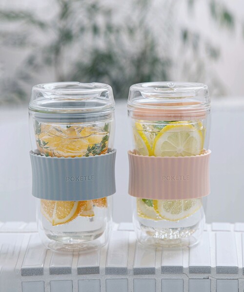 FREAK'S STORE（フリークスストア）の「POKETLE/ポケトル VIDRO 330（グラス/マグカップ/タンブラー・レディース・グレー/ピンク/ナチュラル/オフホワイト・ONE SIZE）」の8枚目の写真