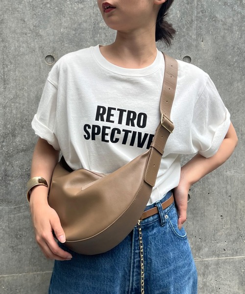 2.718】スリーククロスボディバッグ（ボディバッグ/ウエストポーチ