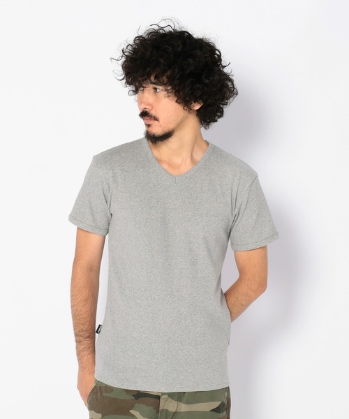 AVIREX（アヴィレックス）の「《DAILY/デイリー》RIB S/S V-NECK T-SHIRT /デイリー リブ 半袖 Vネック Tシャツ /AVIREX / アヴィレックス（Tシャツ/カットソー・メンズ・ホワイト/ブラック/グレー/ロイヤルブルー/チャコール/オリーブ・M/S/L/XL/XS）」の10枚目の写真