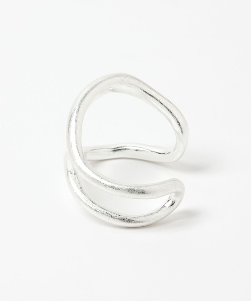 Andemiu（アンデミュウ）の「silver925 ダブルフローカーブバングル347864（バングル/リストバンド・レディース・シルバー・FREE）」の6枚目の写真