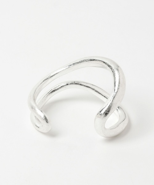 Andemiu（アンデミュウ）の「silver925 ダブルフローカーブバングル347864（バングル/リストバンド・レディース・シルバー・FREE）」の3枚目の写真