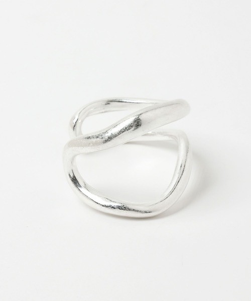 Andemiu（アンデミュウ）の「silver925 ダブルフローカーブバングル347864（バングル/リストバンド・レディース・シルバー・FREE）」の2枚目の写真