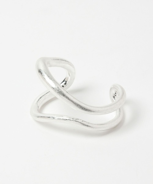 Andemiu（アンデミュウ）の「silver925 ダブルフローカーブバングル347864（バングル/リストバンド・レディース・シルバー・FREE）」の8枚目の写真