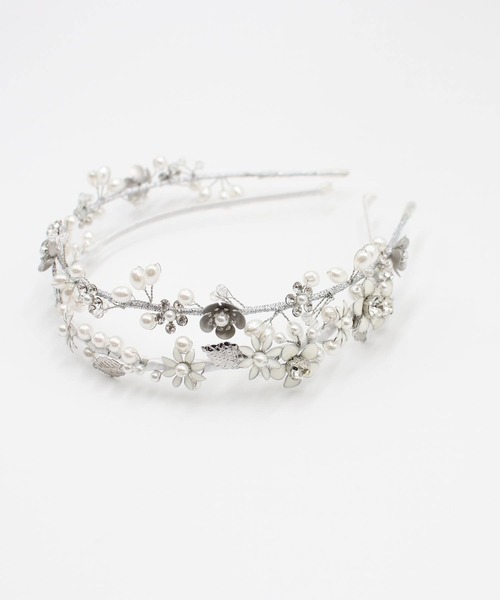 Rora(ローラ)の「ジュエリア ヘッドドレス (2colors)(カチューシャ・キッズ・シルバー/ホワイト・FREE)」の10枚目の写真