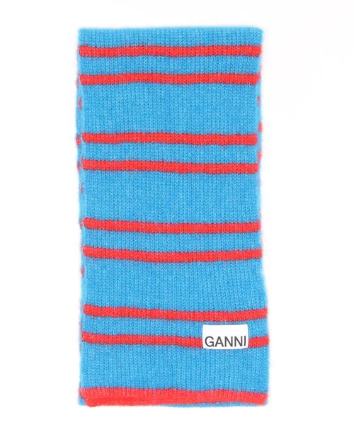 GANNI（ガニー）の「GANNI Soft Wool Scarf A4327（ストール/ショール・レディース・ブルー・ONE SIZE）」の3枚目の写真