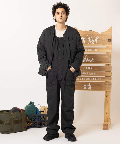 NANGA ヒノックリップストップインナー ダウン カーディガンBROWN-XL 1m302-a-1100-5.jpg