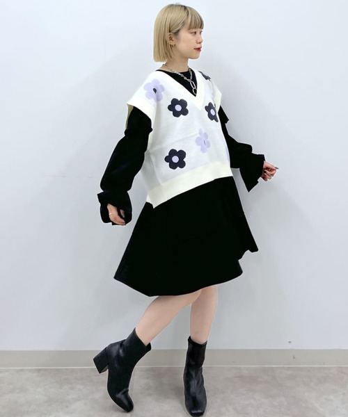 aymyv★ROSYMONSTAR ダブルスカラップドッキングチュニック Tops - RosyMonster