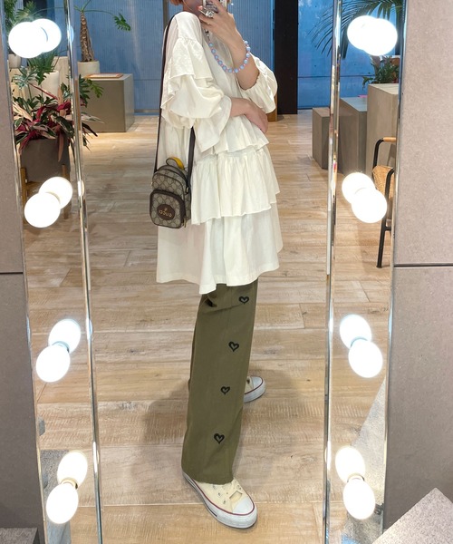Alley by w closet(アリーバイダブルクローゼット)の「【Alley】ティアードフリルチュニック(チュニック・レディース・ブラック/オフホワイト/ラベンダー・FREE)」の19枚目の写真
