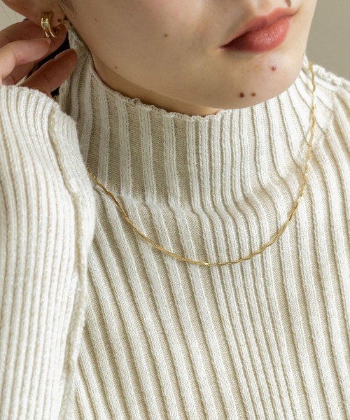 SMELLY（スメリー）の「ウェーブチェーンネックレス（ネックレス・レディース・ゴールド/シルバー・-）」の6枚目の写真