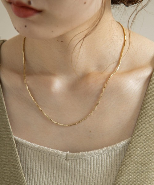 SMELLY（スメリー）の「ウェーブチェーンネックレス（ネックレス・レディース・ゴールド/シルバー・-）」の8枚目の写真