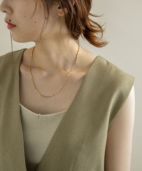 SMELLY（スメリー）の「ウェーブチェーンネックレス（ネックレス・レディース・ゴールド/シルバー・-）」の7枚目の写真