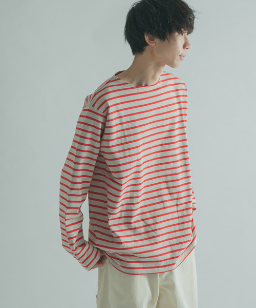 FORK&SPOON(フォークアンドスプーン)の「『ユニセックス』FORK&SPOON ボートネックボーダー(Tシャツ/カットソー・メンズ・ホワイト系その他/ブラック系その他/グレー系その他/ブラウン系その他・4/3/5)」の8枚目の写真